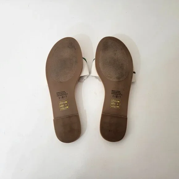 Draper James Floral Embroidered Slip-On Sandals Size 9 - Picture 6 of 8